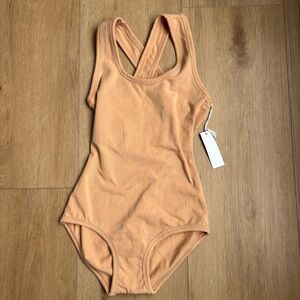 NWT ARQ Cleo Leo Nude Bodysuit